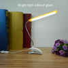 XL-013 USB Clip Learning Eye-care Desk Lamp LED Plastic Base Long Tube Bedside Lamp(Yellow)