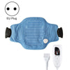 Adjustable Temperature Timing Waist Thermal Compression Heated Belt EU Plug 230V(Light Blue)