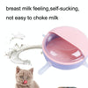 Pet Self-Sucking Milk Bowl Feeder, Pink, Kitten & Puppy