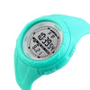 SKMEI 1025 Multifunctional Female Outdoor Fashion Waterproof Large Dial Silicone Watchband Wrist Watch(Baby Blue)