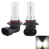 2 PCS  9006 40W 800 LM 6000K 8 CREE LEDs Car Fog Lights, DC 12V(White Light)