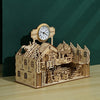 Santa Claus Factory 3D Wooden Puzzle Toys DIY Handmade Ornaments