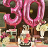 2 PCS 40 Inch Aluminium Foil Number Balloons Birthday Wedding Engagement Party Decor Kids Ball Supplies(2-Gold)