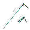 TANERDD TR-D0001 Trekking Poles Aluminum Alloy Folding Outdoor Handrails Trekking Walking Sticks(Short Model (Green))