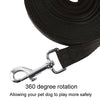 3m Dog Training Leash with Bungee, Padded Handle - Black - Medium/Large Breeds