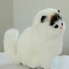 Simulation Animal Model Simulation Plush Cat Toy Will Be Called Cat(Brown Yellow)