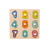 2 PCS Wooden Number Shape Matching Board(Digital Cognition)