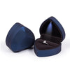 017015-20 Heart-shaped LED Light Ring Necklace Storage Box without Jewelry, Spec: Ring(Blue)