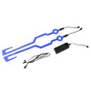 MB-MHL002 Motorcycle Modification Accessories Universal Pasteable Helmet Light Strip(Blue)