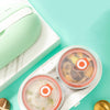 Office Workers Can Plug In Electric Cooking Self-Heating Insulated Lunch Box CN Plug(Fruit Green)
