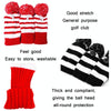 3 PCS/Set Golf Wooden Club Knitted Cover(Red)