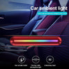Car Air Outlet Aromatherapy Creative Intelligent Voice Control Atmosphere Lamp(Leather Black)