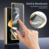 For Samsung Galaxy Z Fold3 5G Integrated AG Frosted Vacuum Plating Phone Case(Gold)
