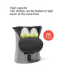 Car Double Bottle Of Warm Milk Outdoor Portable Constant Temperature Calm Milk Multi-Function Bottle Storage Bag(DC+Cigarette Lighter Interface Gray)
