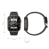 A70 1.96 Inch Health Monitoring Multifunctional IP68 Waterproof Bluetooth Call Smart Watch(Silver Steel)