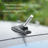 Car Solar Shark Fin With Antenna LED Warning Light, Specification: White with Remote Control