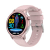 ET470 1.39 inch Color Screen Smart Watch Silicone Strap, Support Bluetooth Call / ECG(Pink)
