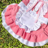 Blue Pet Maid Dress with Leash Ring, XL