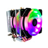 COOL STORM CT-4U-9cm Heat Pipe Dual-Tower CPU Radiator Copper Pipe 9 Cm Fan For Intel/AMD Platform Specification Aurora Double Fan 3 Line
