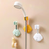 JM049 Cartoon Shower Rack Universal Adjustment Shower Base Fixed Device(Yellow)