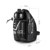 WEST BIKING Cycling Water Bottle Bag Rear Seat Saddle Bag(Black)