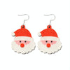 Christmas Element Cartoon Decoration Earrings Shiny Earrings, Spec: Santa Claus