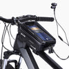 WILD MAN MS66 1.2L EVA Hard Shell Bicycle Front Beam Bag Cycling Touch Screen Phone Bag(Black)