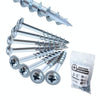 RUITOOL ST4 100pcs Woodworking Slant Hole Screws Half Tooth Self Tapping Phillips Bolt 50mm