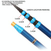 Carbon Short Section Fishing Rod Short Section Positioning Handle Rod, Length: 3.6m(Yellow)