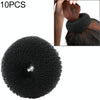 10 PCS Elegant Women Ladies Donut Hair Ring(Black L)