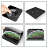 Car Mobile Phone Holder Carbon Fiber Pattern Silicone Dashboard Holder(Black)