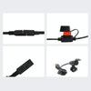 Motorcycle USB Charger with Waterproof  Cover Switch Control (Red Light)