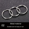 10pcs 1.5 X 25mm Key Holder Ring Metal Key Chain Charm Ring