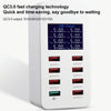 A8 50W 8 Ports USB + QC3.0 Smart Charging Station with Digital Display AC100-240V, AU Plug
