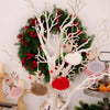 Christmas Tree Wooden Plush Elk Pendant Festival Decorations(Red)
