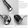 3W LED Mini Flashlight Light Torch Lamp with Strap(Black)