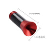 Carbon Fiber Aluminum Short Antenna Polished Universal Screws Base(Small Size)(Red)