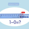 Montessori Math Decomposition Ruler Kindergarten Children Numbers Addition and Subtraction Arithmetic Enlightenment Teaching Aids, Length: 25.5cm(Pink)