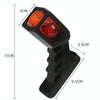 MK-216 1pair 12-24V 9LED Side Marker Lighting Outline Marker Truck Light Trailer Side Marker Lights(As Show)