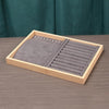 Bamboo Wood Jewelry Display Pallet Jewelry Storage Display Tray, Style: Dual-use Tray