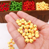 30 PCS / 3 Packs 1:12 Mini Doll House Simulation Peach Kitchen Food Play Accessories Miniature Fruit Decoration