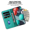 For Realme 13+ Global Seven-shaped Embossed Leather Phone Case(Green)