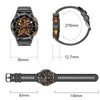 LEMFO AK59 1.43 inch AMLOED Round Screen Steel Strap Smart Watch(Black)