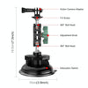 PULUZ Magic Arm Strong Suction Cup Aluminum Alloy Mount(Black)
