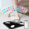 Smart Bluetooth Weight Scale Home Body Fat Measurement Health Scale Battery Model(Black Silk Screen Film)