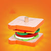 Children Simulation Wooden Pretend Play Puzzle Food Matching Toys, Style: Sandwich