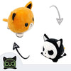 15cm Flipped Doll Double-Sided Expression Flipped Animal Cartoon Doll Plush Toy(Luminous Puppy)