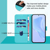 For Samsung Galaxy A26 5G Skin Feel Solid Color Leather Phone Case with Lanyard(Lake Blue)