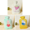 Cartoon Velvet Cover Thickened Explosion-Proof PVC Water-Filled Hot Water Bag, Color: 2000ML Light Green