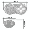 3 PCS Decompression Handle Toys Novelty Finger Sports Handle Toy, Colour: Full Black (with Color Box Lanyard)